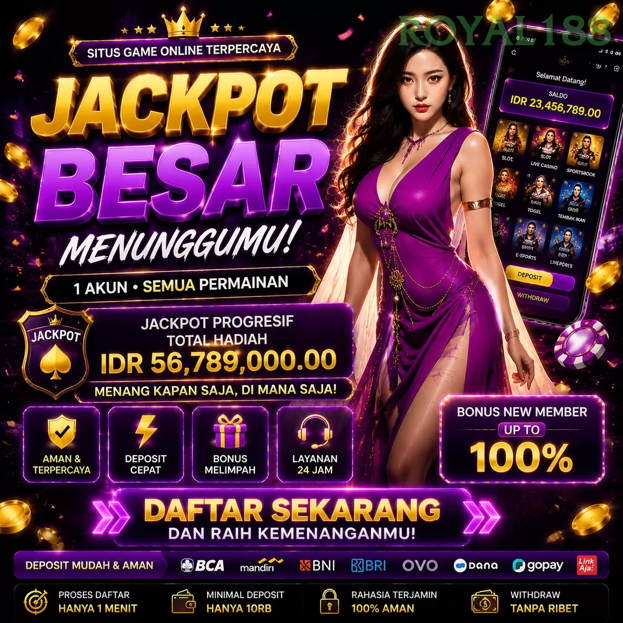 BONUS GARANSI KEKALAHAN SALDO KEMBALI 100_ promotion image
